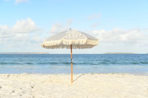 Beach umbrella seashore