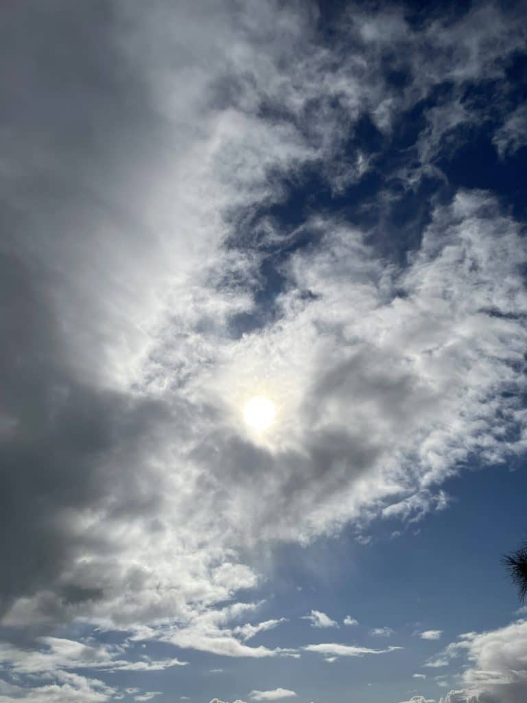 Skys with clouds on St Kilda Beach