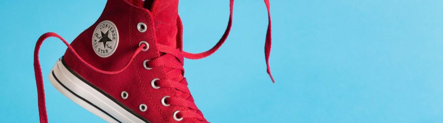 red converse all star high top sneaker