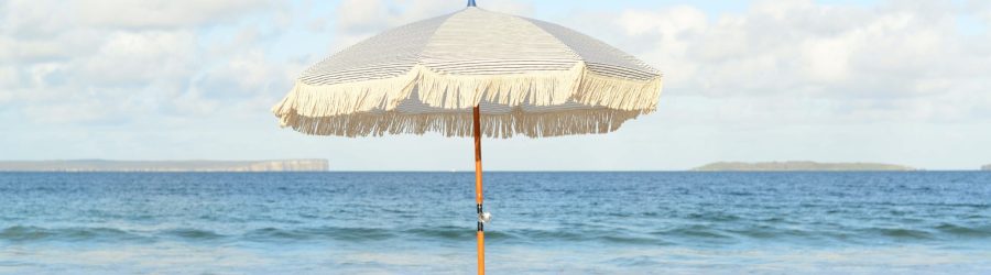 Beach umbrella seashore